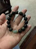 優(yōu)格麗天然黑曜石佛珠手串男女款和田玉青玉貔貅手鏈 【金曜石12mm】青玉貔貅 曬單實(shí)拍圖