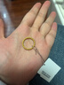六福珠寶黃金戒指麻花足金實(shí)心戒指 計價(jià)G23TBGR0001 15號-約3.45克 曬單實(shí)拍圖