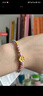 周六福（ZLF）  黃金轉(zhuǎn)運(yùn)珠女款足金小桃花編織手繩 定價(jià) 好運(yùn)小桃花-0.82g 曬單實(shí)拍圖