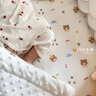朵精靈嬰兒床褥子新生兒寶寶床墊褥可水洗幼兒園純棉褥兒童拼接床床鋪被 【不帶枕頭】橘子小熊 一件定制 曬單實(shí)拍圖