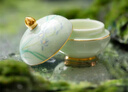 博物文創(chuàng  )十二花神香膏固體香水禮盒國風(fēng)香氛伴手禮女生日禮物中秋節 【七月】空谷幽 中性蘭花 曬單實(shí)拍圖