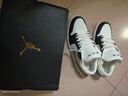 Jordan男子休閑鞋喬丹AJ1 JORDAN 1耐磨低幫運動(dòng)鞋IO2242-101白灰黑41 曬單實(shí)拍圖