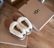 UGG【雙11搶先購】秋季新款女士厚底懶人毛毛鞋 1166733CHE|栗色36 曬單實拍圖