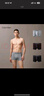 Calvin Klein內衣25秋季新款男士三條裝ck提花順滑防夾臀平角內褲男NP2829O IJT-太空黑/椰青灰 3條 L 曬單實(shí)拍圖