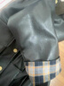 RHUDE FOG品牌女裝美式皮衣外套女2025春秋新款韓版休閑港風(fēng)格子拼接復(fù)古 黑色 M 曬單實(shí)拍圖