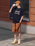 李寧（LI-NING）運(yùn)動(dòng)褲女褲直筒衛(wèi)褲寬松百搭平口顯高休閑褲子 曬單實(shí)拍圖