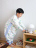 威爾貝魯（WELLBER）恒溫睡袋嬰幼兒1-3歲蠶絲睡衣秋冬兒童寶寶防踢被薄夾棉 海底2XL 曬單實(shí)拍圖
