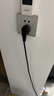 正昌立博  臺式電腦主機箱顯示器90度雙彎頭電源線(xiàn)三孔大功率1.5平方1.5 3米 白色1.5平方右 2m 曬單實(shí)拍圖