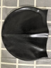 男女通用硅膠泳帽純色高彈性防水防滑不勒頭透氣游泳帽定制 黑色平板50克 曬單實(shí)拍圖