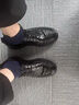 NEWMDER國際品牌商務正裝皮鞋男秋季透氣2025新款系帶【內增高】男鞋 高檔黑色 【現(xiàn)貨速達】 37 曬單實拍圖