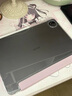 GOMI適用vivo pad5pro保護殼帶筆槽透明平板電腦vivo pad3pro/Pad5保護套智能休眠亞克力防彎全包防摔 【一體款】淡雅粉+鋼化膜+貼紙+觸屏筆丨可橫豎支撐 iQOO Pad5P 曬單實(shí)拍圖