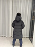 雅鹿2025新款兒童戶外極寒加厚羽絨服過膝長款男女童大童冬季外套冬裝 黑色 耐磨極寒面料 150 曬單實拍圖