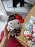 迪士尼正版廚師helloKitty包包掛件鑰匙扣眼鏡哈嘍kt貓玩偶公仔女生禮物 小熊睡衣套裝kitty【正版】 曬單實(shí)拍圖