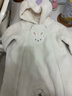 戴維貝拉（DAVE＆BELLA）嬰兒連體衣女寶寶滿(mǎn)月服幼童衣服保暖冬裝小童爬服新生兒外出服 米白 90cm （建議身高80-90cm） 曬單實(shí)拍圖