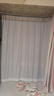 梓呢簾紗簾透光不透人臥室隔斷紗窗簾客廳遮陽(yáng)防曬防窺陽(yáng)臺隔熱窗 透光不透人-奶白紗-掛鉤式送掛鉤 2米寬*2.2米高一片【高可改】 曬單實(shí)拍圖