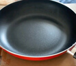 炊大皇平底鍋不粘鍋 牛排煎蛋烙餅煎鍋帶蓋28cm 電磁爐通用中國紅ZH28JG 曬單實(shí)拍圖
