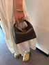 芙拉（FURLA）[秋冬新品]TONIE牛皮迷你女士手提包百搭休閑斜挎包HOBO包流浪包 都市灰色 曬單實(shí)拍圖