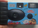 蠟筆小新（CRAYON SHINCHAN）一次性膠片機膠片相機復古傻瓜膠卷相機彩色負片帶閃光燈拍立得學(xué)生相機送男女朋友生日七夕禮物 蔚藍色【帶閃光燈+創(chuàng  )意插畫(huà)】 曬單實(shí)拍圖