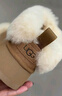 UGG【雙11搶先購】秋季新款女士厚底懶人毛毛鞋 1166733CHE|栗色38 曬單實(shí)拍圖