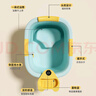 奔麥寶寶洗澡桶兒童泡澡桶嬰兒浴桶可坐洗澡盆大號游泳桶小孩家用保溫 中號(感溫)米+禮包(0-10歲適用) 曬單實(shí)拍圖