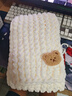 夢(mèng)多福圍巾手工編織diy 小熊手織圍巾送女友毛線(xiàn)編織diy材料包神器 小熊?chē)砣榘咨?1盒 送男友送女友+禮袋 曬單實(shí)拍圖