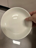 斯凱綈（Sky Top）盤子陶瓷深菜盤純白碟子骨瓷家用酒店餐具7英寸飯盤4件套裝 曬單實(shí)拍圖