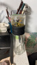 天喜（TIANXI）茶杯玻璃杯雙層茶水分離杯大容量便攜辦公室男士水杯禮物 曬單實(shí)拍圖