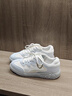 斐樂(lè)（FILA）【韓素希同款】官方女鞋摩登板鞋2025夏新款布丁鞋薄底鞋休閑鞋 雪白/幻象藍(lán)-SI 38.5 曬單實(shí)拍圖