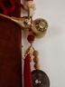 風(fēng)水閣五帝錢掛件銅葫蘆真品銅錢客廳臥室?guī)霊糸T掛飾帶朱砂出入平安 曬單實(shí)拍圖
