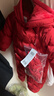 巴拉巴拉童裝嬰兒連體衣寶寶羽絨服冬裝抱衣爬服保暖洋氣男童女童 中國紅60611 100cm 曬單實(shí)拍圖