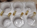蘇氏陶瓷（SUSHI CERAMICS）玻璃杯茶杯果汁杯小清新水杯辦公家用掛耳茶杯6支裝 曬單實(shí)拍圖