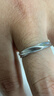 珍尚銀中國黃金授權情侶對戒銀戒指生日結婚紀念日禮物送女朋友老婆足銀 曬單實(shí)拍圖
