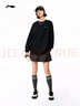 李寧套頭無(wú)帽衛(wèi)衣男女同款2025秋冬加絨時(shí)尚復(fù)古運(yùn)動(dòng)上衣AWDVJ43 曬單實(shí)拍圖
