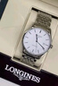 浪琴（LONGINES）律雅系列自動(dòng)機械精鋼男表 L4.960.4.12.6  曬單實(shí)拍圖