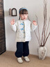 班喜迪女童棉服秋冬裝2025新款冬季小寶寶童裝公主加絨夾棉外套兒童棉襖 米色 90 曬單實(shí)拍圖