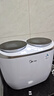美的（Midea）分區洗波輪迷你洗衣機 MNBB10VH70E 內衣洗衣機小型嬰兒懶人洗衣機 雙子座 同洗同脫 國家補貼 曬單實(shí)拍圖