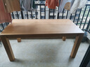 小半實(shí)木餐桌家用全實(shí)木大板長(cháng)桌北歐櫻桃木書(shū)桌小戶(hù)型 海岸餐桌 曬單實(shí)拍圖