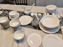 洛威景德鎮骨瓷餐具套裝釉下彩陶瓷碗盤(pán)喬遷碗碟套裝家用芳華世玉72件 曬單實(shí)拍圖