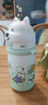 babycare西高地保溫杯學(xué)飲兒童寶寶學(xué)生上學(xué)水壺吸管直飲杯外出6月+-大綠 曬單實(shí)拍圖
