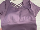 維多利亞旅行者（VICTORIATOURIST）瑜伽服女秋冬跑步運動套裝普拉提健身服美背含胸墊兩件套 曬單實拍圖