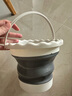 畫(huà)室必備洗筆筒兒童趕海玩具垂釣折疊小水桶洗車(chē)戶(hù)外便攜硅膠水桶 特價(jià)款 折疊水桶【顏色隨機】 曬單實(shí)拍圖