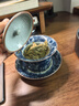 NEOEO 尼耳青花三才蓋碗中國畫(huà)風(fēng)可懸停蓋碗自用送人中式喝茶泡茶碗尼爾茶具 NEOEO尼耳靜心三才蓋碗N1188 曬單實(shí)拍圖