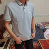皮爾卡丹（pierre cardin）冰絲polo衫男士2025夏季新款翻領(lǐng)短袖t恤潮流修身帶領(lǐng)半袖上衣服 灰色 XL (適合115-135斤) 曬單實(shí)拍圖