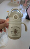 貝易音樂(lè )家兒童保溫杯嬰兒6個(gè)月小月齡寶寶吸管水杯316L不銹鋼外出 曬單實(shí)拍圖