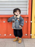 G.DUCKKIDS小黃鴨童裝男童牛仔外套秋冬加絨加厚中小兒童衣服帥氣男寶寶冬裝 牛仔藍 110 建議4~5歲【100-110cm】cm 曬單實(shí)拍圖