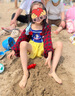 迪士尼兒童泳衣女童白雪公主連體裙防曬速干泡溫泉A類(lèi)泳衣D35032黃色100 曬單實(shí)拍圖