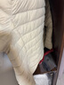 鴨鴨（YAYA）佟麗婭同款輕薄羽絨服女新款冬季短款圓領(lǐng)內膽修身時(shí)尚薄外套男 米白色【女款無(wú)領(lǐng)】 XL 曬單實(shí)拍圖