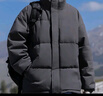 JEANSWEST LIFE棉衣男冬季2025新款外套男加厚潮流保暖棉服 黑色MYM24-99999 XL （建議140-165斤） 曬單實(shí)拍圖