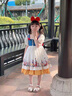 迪士尼（Disney）童裝洛麗塔公主裙女童夏季連衣裙2025新款白雪裙子兒童生日禮服裙 單件裙子+發(fā)箍 90 建議1~2歲（80-90cm） 曬單實(shí)拍圖