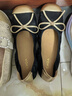 森達奶奶鞋女鞋春秋新款蛋卷鞋舒適平底舒適淺口單鞋ZCC40CQ4 黑色 37 曬單實(shí)拍圖